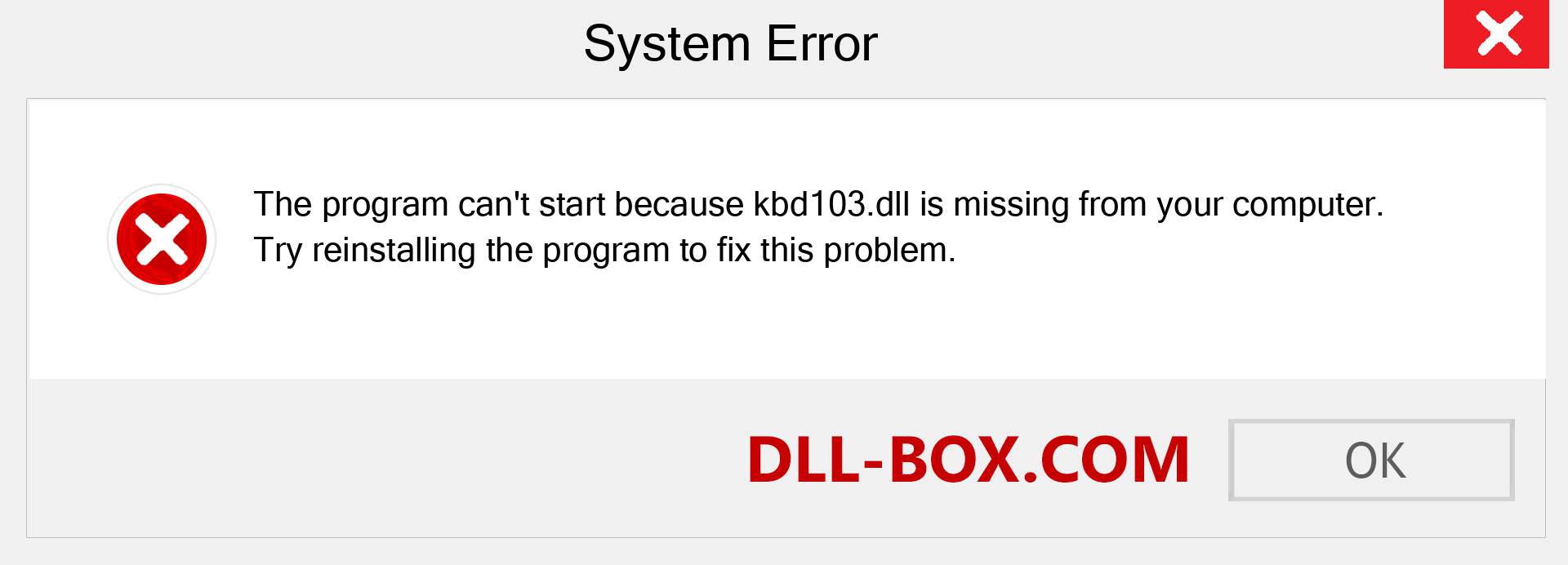  kbd103.dll file is missing?. Download for Windows 7, 8, 10 - Fix  kbd103 dll Missing Error on Windows, photos, images